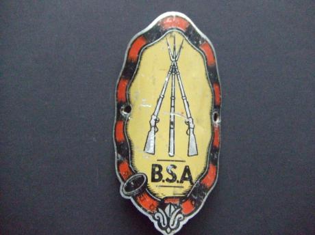 BSA brommer, motor balhoofdplaatje 5